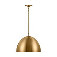 Robbie One Light Pendant in Burnished Brass by Visual Comfort Studio