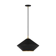 Stanza 1-Light Pendant in Midnight Black