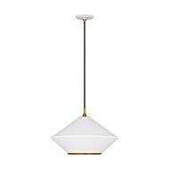 Stanza 1-Light Pendant in Matte White