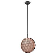 Tholos 1-Light Pendant in Matte Black