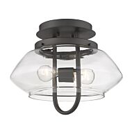 Garner 2-Light Oil-Rubbed Bronze Semi-Flush Mount