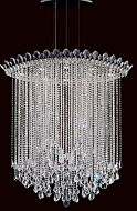 Trilliane Strands Eight Light Pendant in Stainless Steel by Schonbek