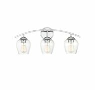 Trade Winds Hannah 3 Light Bathroom Vanity Light in Chrome