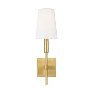 Beckham Classic Wall Sconce in Burnished Brass by Thomas O'Brien