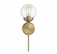 Trade Winds Lighting 1 Light Wall Sconce In Natural Brass