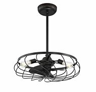 Trade Winds Lighting 3 Light Ceiling Fan In English Bronze