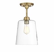 Trade Winds Lighting 1 Light Ceiling Light In Natural Brass