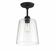 Trade Winds Lighting 1 Light Ceiling Light In Matte Black