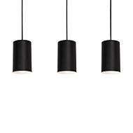 Tyke Three Light Linear Pendant in Black by AFX Lighting