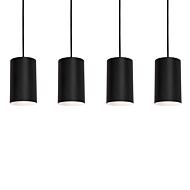 Tyke Four Light Linear Pendant in Black by AFX Lighting