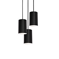 Tyke 3-Light Pendant in Black