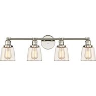 Quoizel Union 4 Light 9 Inch Bathroom Vanity Light in Polished Nickel