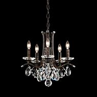 Vesca Five Light Chandelier in Heirloom Gold by Schonbek