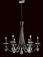 Vesca Six Light Chandelier in Heirloom Gold by Schonbek