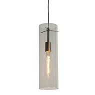 View One Light Pendant in Satin Nickel by AFX Lighting