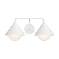 Remy 2-Light Bathroom Vanity Light in White