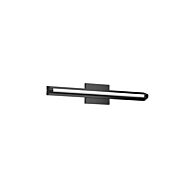 Plymouth LED Bathroom Fixture in Black by Kuzco Lighting