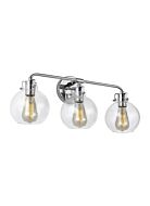 Clara 3 Light Bathroom Vanity Light in Chrome by Sean Lavin