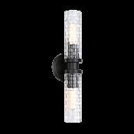 Weaver 2-Light Wall Sconce in Black