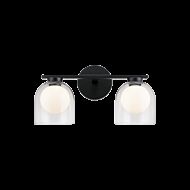 Matteo Derbishone 2 Light Wall Sconce In Black