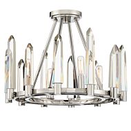 Watson Four Light Semi Flush Mount in Polished Nickel by Crystorama