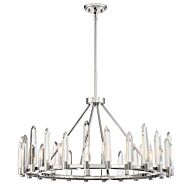 Watson Eight Light Chandelier in Polished Nickel by Crystorama