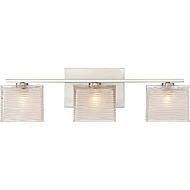 Westcap Three Light Bath Fixture in Brushed Nickel by Quoizel