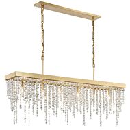 Crystorama Winham 6 Light Crystal Chandelier in Antique Gold