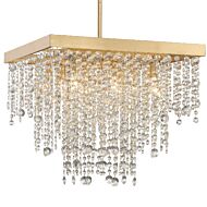 Crystorama Winham 8 Light Crystal Chandelier in Antique Gold