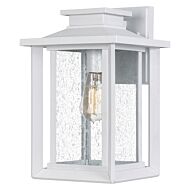 Wakefield One Light Outdoor Wall Mount in Matte White by Quoizel