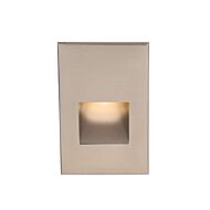 LEDme 1-Light LED Step and Wall Light in Brushed Nickel