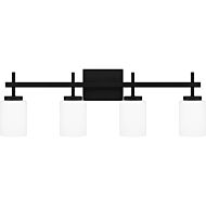 Wilburn 4-Light LED Bathroom Vanity Light in Matte Black