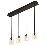 William Four Light Pendant in Black by AFX Lighting