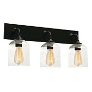 William Three Light Vanity in Black by AFX Lighting