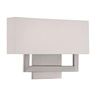 Manhattan 1-Light LED Wall Sconce in Brushed Nickel