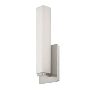 Modern Forms Vogue 1 Light Wall Sconce in Brushed Nickel