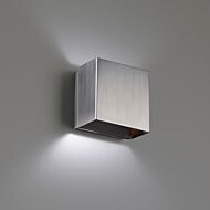 Boxi 1-Light LED Wall Sconce in Brushed Nickel