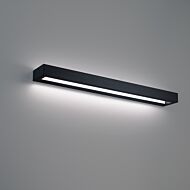 Open Bar 2-Light LED Bathroom Vanity Light in Black