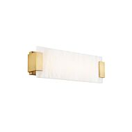 Modern Forms Quarry Bathroom Vanity Light in Aged Brass