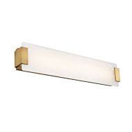 Modern Forms Quarry Bathroom Vanity Light in Aged Brass