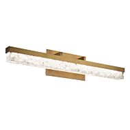 Modern Forms Minx Bathroom Vanity Light in Aged Brass