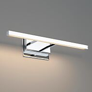 Parallax 1-Light LED Bathroom Vanity Light in Chrome