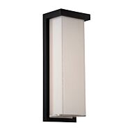 Modern Forms Ledge 1 Light Outdoor Wall Light in Black