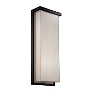 Modern Forms Ledge 1 Light Outdoor Wall Light in Black