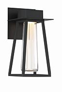 Avant Garde 1-Light LED Outdoor Wall Sconce in Black