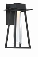 Avant Garde 1-Light LED Outdoor Wall Sconce in Black