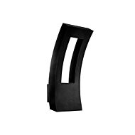 Modern Forms Dawn 2 Light 16 Inch Outdoor Wall Light in Black