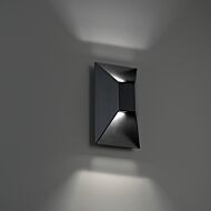 Maglev 2-Light LED Outdoor Wall Sconce in Black