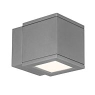 Rubix 1-Light LED Wall Light in Graphite