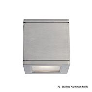 Rubix 1-Light LED Wall Light in Brushed Aluminum